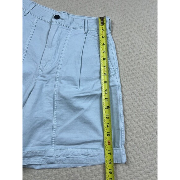 Everlane Bermuda Shorts Organic Cotton The Tourist‎ Pleated  in Ice Blue size 2 - Picture 8 of 10